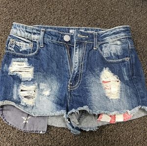 American flag themed shorts